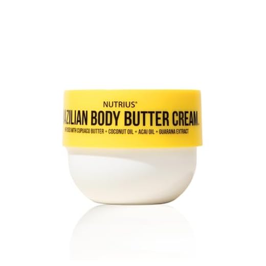 Nutrius Brazilian Body Butter Cream, 6 FL OZ