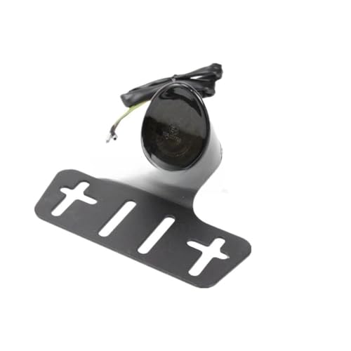 Feu arrière à LED homologué moto avec support plaque pour customisation