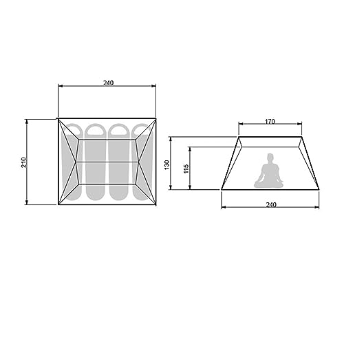 Carpa resistente al viento para camping y playa miniatura 5