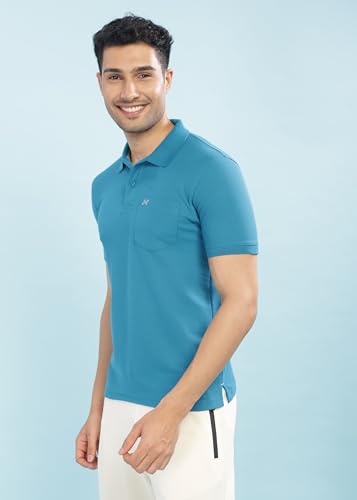 Image of Force NXT Polo Neck T-Shirt for Men Pack of 1 | Regular Fit T-Shirt for Men | Premium Super Combed Rich Cotton Polo Shirt | Men's Ultra Soft Half Sleeve T-Shirt