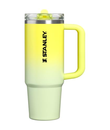 Image of STANLEY Quencher ProTour Flip Straw Tumbler with Leakproof Lid 30 oz | Built-In Straw & Handle | Cupholder Compatible for Travel | Insulated Stainless Steel Cup | BPA-Free | Atomic Gradient