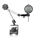 Clockwise Tools DIBR-0105 Electronic Digital Dial Indicator Gage Gauge and Magnetic Base 0-1 Inch/25.4 mm Inch/Metric Conversion Auto Off Featured Measuring Tool