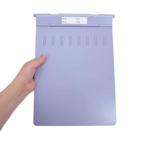 Tableau d'écriture multi-usage gris et porte-documents en plastique