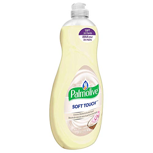 Palmolive Ultra Soft Touch Liquid Dish Soap | Soft Touch On Hands | Tough-On-Grease | Concentrated Formula | Coconut Butter & Orchid Scent - 20 Ounce Bottle (Pack Of 3) #TOP1