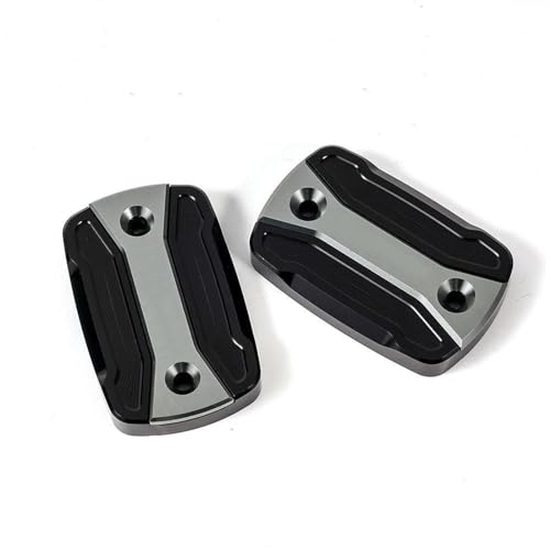 Tapa de tanque de aceite de freno de aluminio resistente color titanio para Xmax 300 y 125