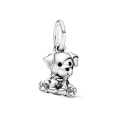 Laimons Orecchini Donna Argento 925 Con Cane Cucciolo E Zirconia: Gioielli A Pressione, Idea Regalo