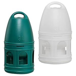 Baoblaze 2X Bird Feeding Drinker Automatic Feeder Pigeon Drinker for Birds Chicken Livestock, 3L Green White