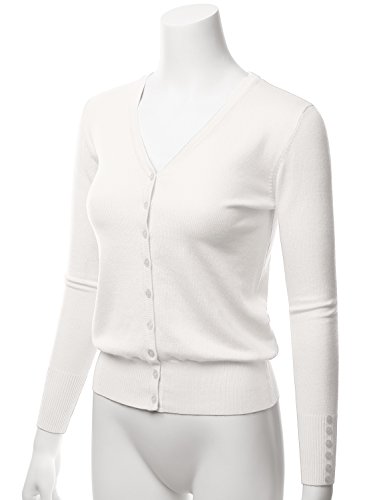 Image of LALABEE Women's V-Neck Long Sleeve Button Down Sweater Cardigan Soft Knit(S-XXL)