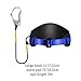 Aymzbd Safe Climbing Belts Personal Protective Equipment 2400kg Load,Safe Lanyard 3M Rope Fall Protection Positioning Climbing Belt, Large Hook