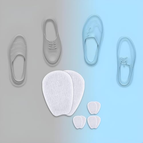 Image of 3 Pair White Soft Self-Adhesive Shoe Inserts - Felt Tongue Pads for Shoes Shoe Insoles,Inserts and Insoles,Foot Health,Health Care