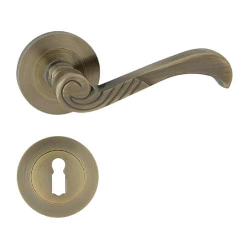 Domino Poignée de porte casablanka CD-R M3 laiton BB de serrure à garnitures [à garnitures]