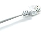 ASNQ ADSL Cable - 10m High Speed Broadband Internet Cable with RJ11 Connector for Landline Telephone Router Modem and Phone Socket or Microfilter - White - Image 4