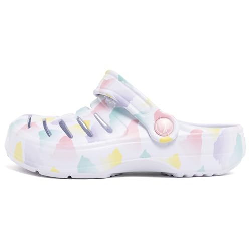 Image of Nautica Kids Clog Sandals - Slip-On Lightweight Water Shoes with Adjustable Heel Strap - Comfortable EVA Slip-Resistant Clogs for Boys & Girls - Toddler & Youth Sizes