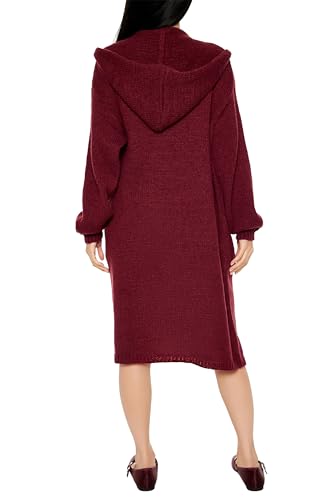 Image of Forever 21 Women's Hooded Cardigan Sweater