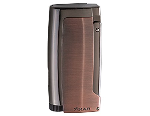 Briquet triple jet Xikar Pulsar vintage bronze avec emporte-pièce