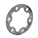 E-for Bike and Electric Scooter Brake Disc Spacer Washer, 6 Holes, Aluminum Alloy with Stainless Steel Bolts, 2mm/2.5mm/4mm/5mm Thickness, Silver(5mm)
