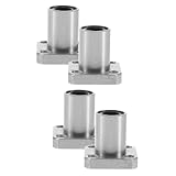 Luxshiny 2sets Ball Bearings Flange Extra Long Linear Bearings Ideal for Industrial Machine Tool Applications 2pcs*2