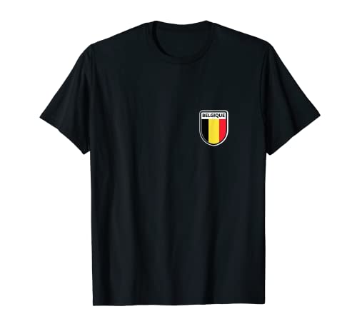 Flag Belgium T-Shirt, Black