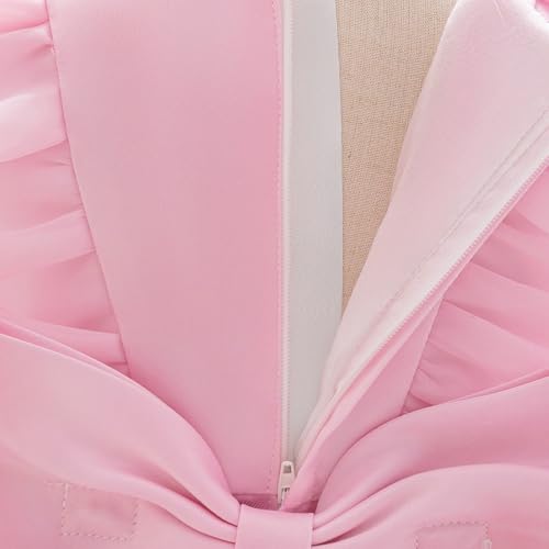 Elegant Red Flower Girl Dress for Toddler Sleeveless Princess Gown with Ruffled Tulle Skirt for Party Birthday2