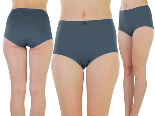 Image of ToBeInStyle Women's Pack of 6 High-Waisted Girdle Brief Tummy Support Everyday Panties