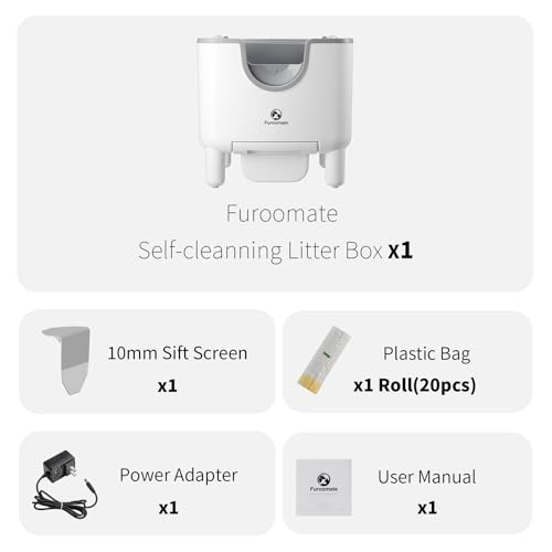 Image of Self-Cleaning Litter Box, Open-Top Automatic Cat Litter Box, Easy to Maintain, with Integrated Safety Protection and Odor Control