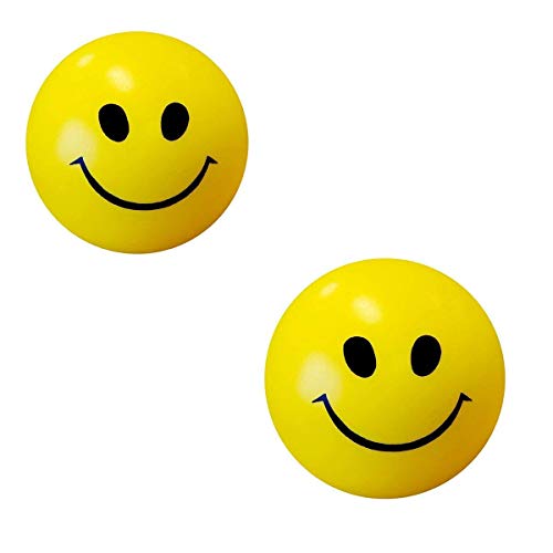 Image of Tia Crafts Stress Reliver Smiley Ball | Smiley Face Squeeze Ball Yellow Ball (6)