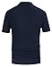 PJ PAUL JONES Mens Short Sleeve Polo Shirts with Collar Striped Casual Knitted Rockabilly Shirts Midnight Blue S