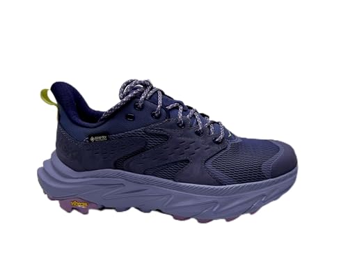 HOKA Anacapa 2 Low GTX Trail-Laufschuhe Damen Violett Türkis, Meteor Cosmic Sky, 38 EU