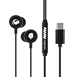 グルマンディーズ ピーナッツ スヌーピー リモコンマイク付き USB Type-C ステレオイヤホン ブラック SNGG-156BK