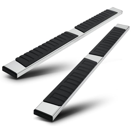 Barras laterales Running Boards M-Auto 6.75 pulg cromadas