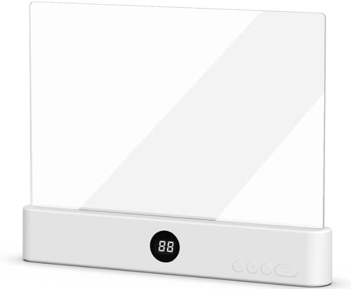 Flat led Book Light Rechargeable Book Light with 3 Colors & Timer