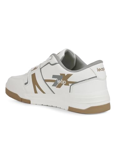 Image of Liberty Leap7x Borden Lacing Casual Sneakers for Men with TPR Sole | PU Upper | Memory Foam Insole | Stylish & Comfortable | Breathable, Lightweight & Flexibility | Shock Absorption