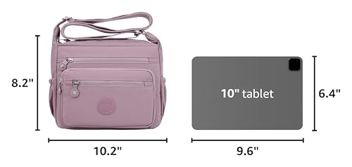 Image of Pealwel Women Shoulder Handbag Roomy Multiple Pockets Bag Ladies Crossbody Purse Tote Top Handle Satchel