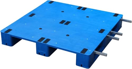 Palé de plástico resistente para almacenamiento subterráneo, estantes antialmacenamiento, parrilla para garaje, supermercado y sótano, polietileno de alta densidad, transpirable, 100 x 100 x 15 cm