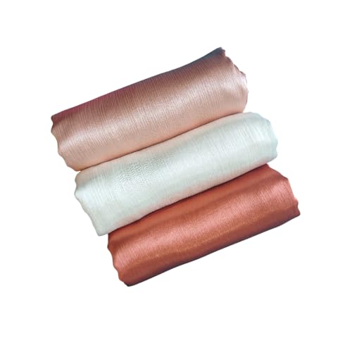 Image of Premium Muna Satin Hijab | Pack of 3 | 200 cm x 70 cm | Elegant Choice for All Occasions - Parties, Weddings & Festivals |
