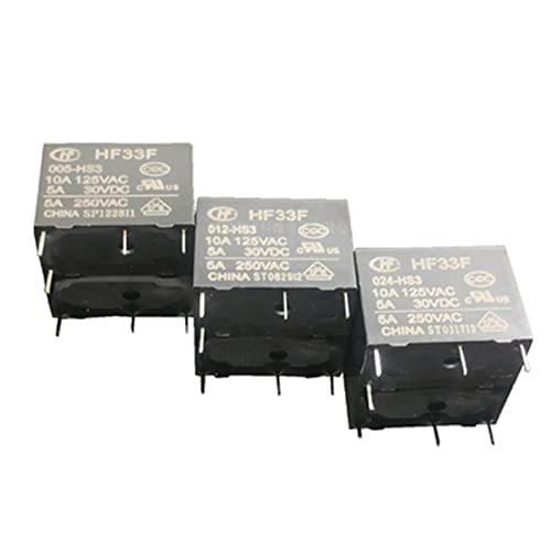 Relais JZC 32F 12V 5A HS3 miniature à 4 broches pour circuit imprimé