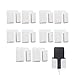 10 Pcs Caja de Almacenamiento de Control Remoto Adhesivo Caja de almacenamiento de control remoto soporte para teléfono móvil montado en la pared Universal Estante Soporte Práctico Soporte - Blanco