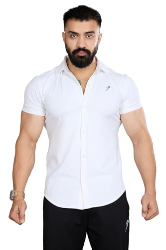 Image of FUAARK Mens Slim Fit Breathable, Lightweight & Stretchable Shirt for Casual wear