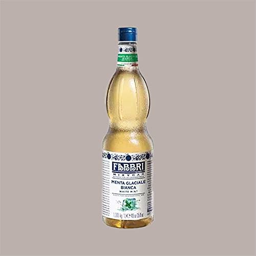 Lucgel Sciroppo Menta Glaciale Bianca ideale per Granita Cocktail Mixybar Fabbri -1,3 Kg -