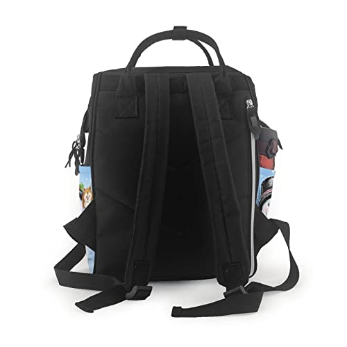 Sac à dos à langer hibou parfait pour les sorties poussette avec bébé - 3