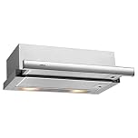 TEKA Campana Extractora Telescópica de 60 cm, Doble Turbina, 2 Velocidades, Acero Inoxidable, Instalación Recirculación, Modelo TL 6310