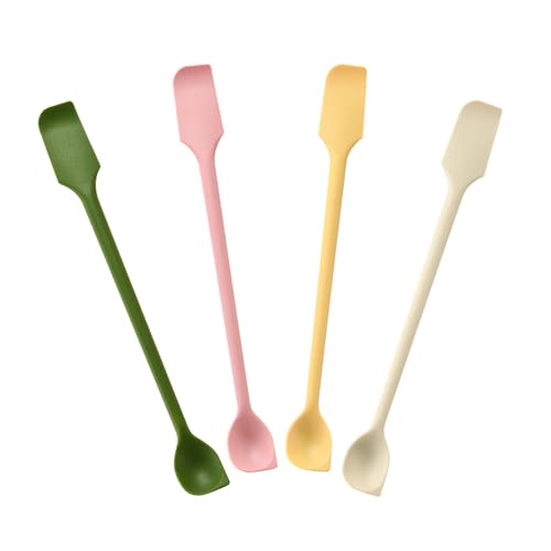 Paquete de 4 espátulas de silicona de grado alimenticio para hornear, para mezclar salsas, adecuadas para cocinar en casa, personas y profesionales