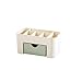 Produktbild erthome Einsparung Space Schublade Typ Make-Up Kit Desktop Kosmetik Organizer Aufbewahrungs Box (22 x 10 x 10.3 cm, Grün)