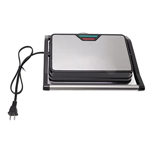 Panini Press Grill, Electric Sandwiches Maker, Nonstick Panini Maker, Breakfast Sandwiches Maker, 850W Double Sided Heating, 180 Degree Flattening, for Kitchen US 110V (22 cm x 27 cm) by BORDSTRACT - Used condition - US$20.51