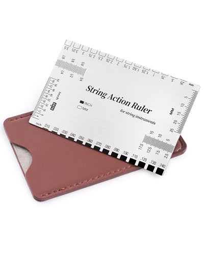 String Action Gauge Ruler for Guitar Setup