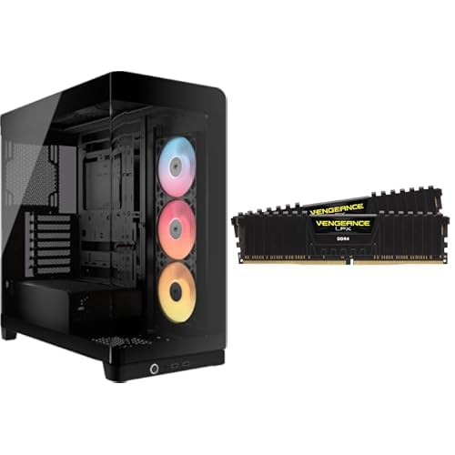 Boîtier PC CORSAIR Frame 4500X avec mémoire RAM DDR4 32Go Vengeance LPX pour configuration gamer