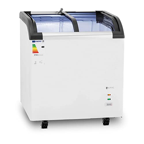 Royal Catering Congelatore a Pozzetto RCFZ-180G (180 L, 180 W, -30-5 °C, porte in vetro)