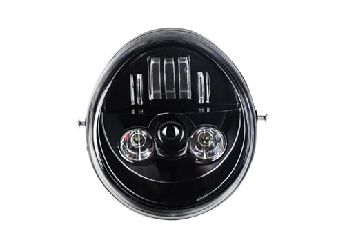 Phare avant LED moto pour VRSC V-Rod feux de route croisement optique noir 2002-2017