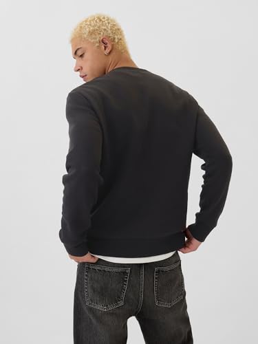 GAP mens Logo Fleece Crew Sweatshirt - Image 3