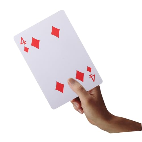 Große Spielkarten Jumbo Poker Karten Aus Plastik Für Tischspiele Partygeschenke Camping Reisen Tragbar Mit Glatter Oberfläche – Bild 7